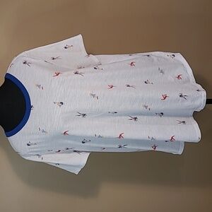 OLD NAVY Everywear Whimsical Workout Print T-shirt, Size XXL